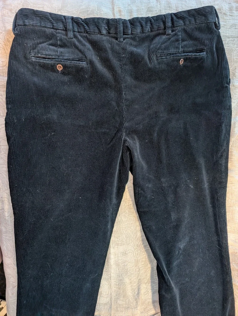 Polo Ralph Lauren Pants Blue Corduroy Cords Preston Pant Boho Casual 40 x 32